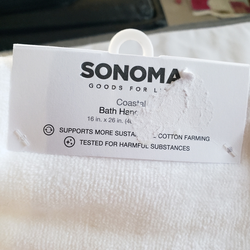 Sonoma Flamingo Embroidered Bathroom Hand Towel - Picture 4 of 6